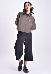 Women's Highwaist Button Culottes