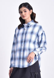 Women's Long Sleeve Plaid Shirt