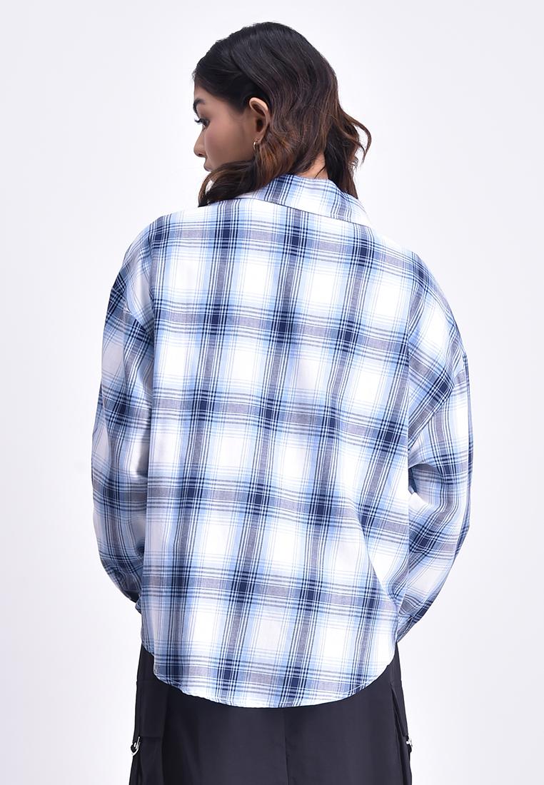 Women's Long Sleeve Plaid Shirt