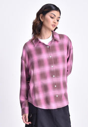 Women's Long Sleeve Plaid Shirt
