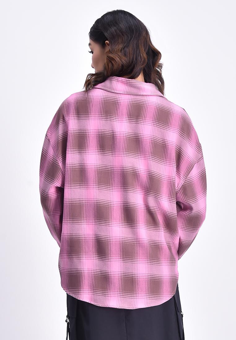 Women's Long Sleeve Plaid Shirt