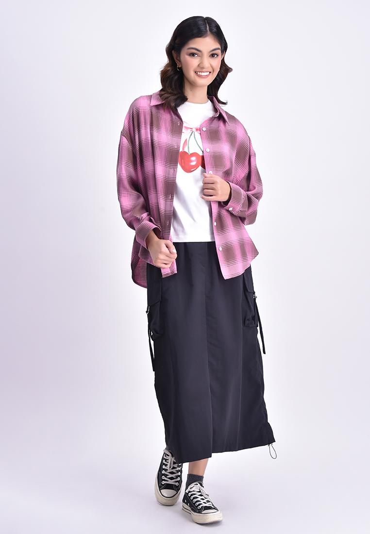 Women's Long Sleeve Plaid Shirt