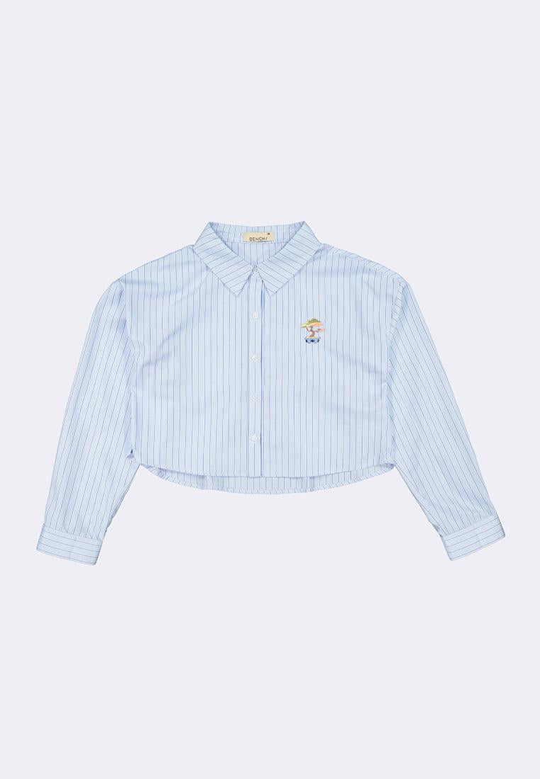 Women's Striped Woven Polo