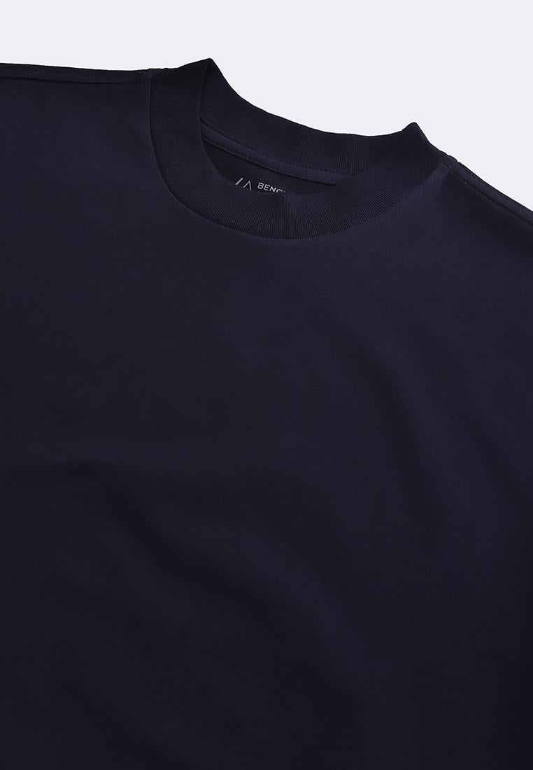 Women's Active Athleisure Mock Neck Premium Cotton T-Shirt