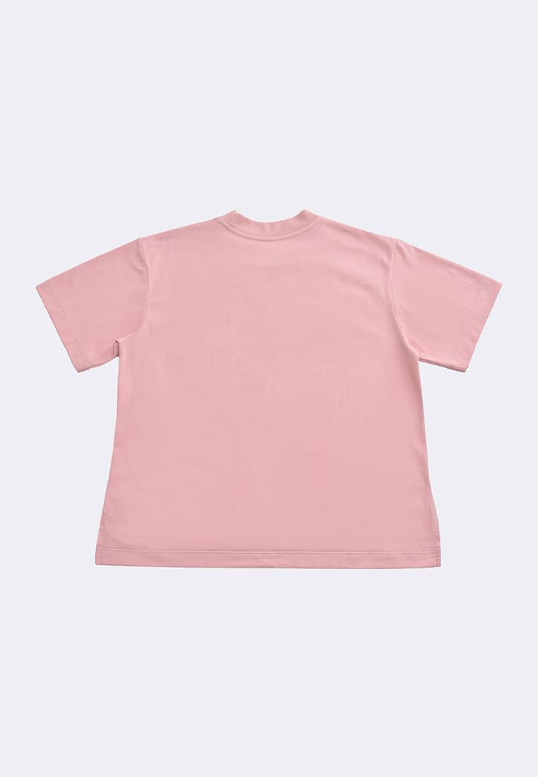 Women's Active Athleisure Mock Neck Premium Cotton T-Shirt