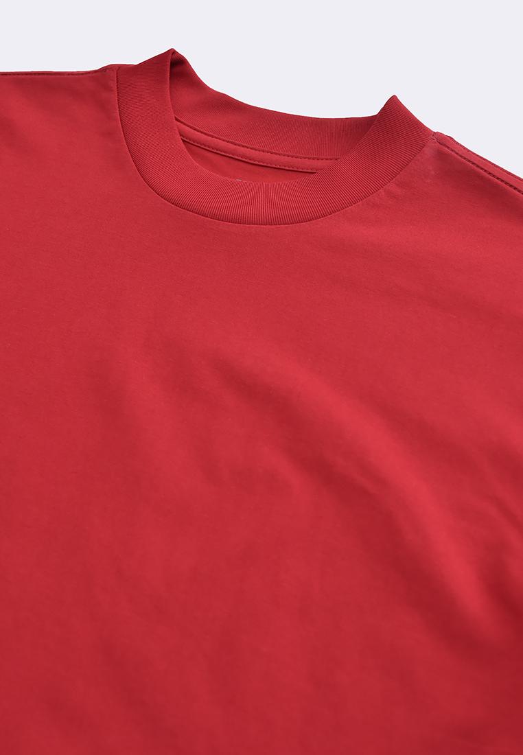 Women's Active Athleisure Mock Neck Premium Cotton T-Shirt