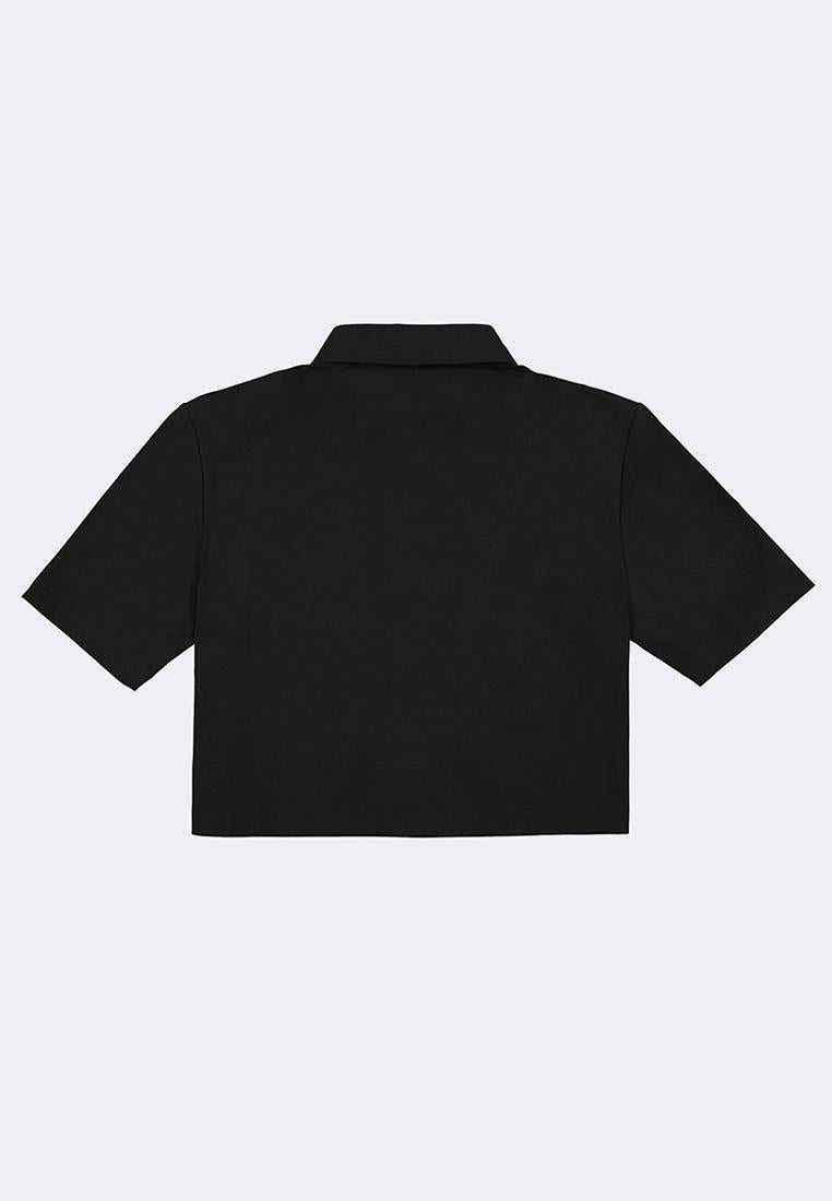 Women's Active Quick Dry High Stretch Cropped Oversized Golf Shirt