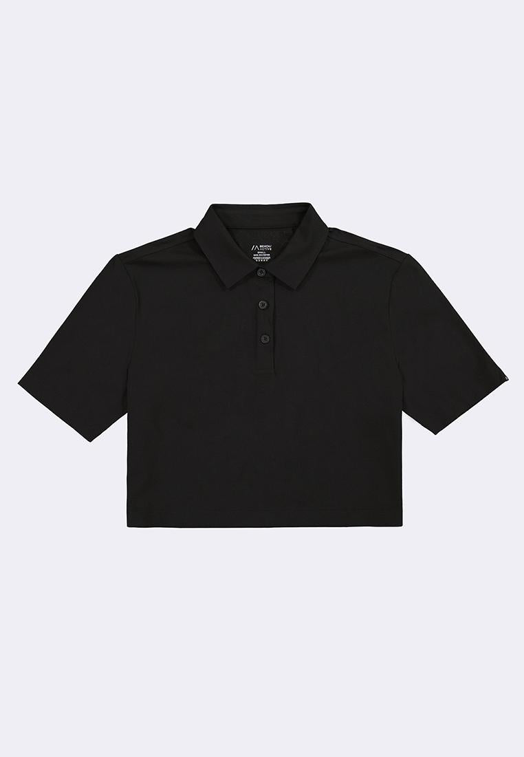 Women's Active Quick Dry High Stretch Cropped Oversized Golf Shirt