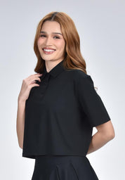 Women's Active Quick Dry High Stretch Cropped Oversized Golf Shirt