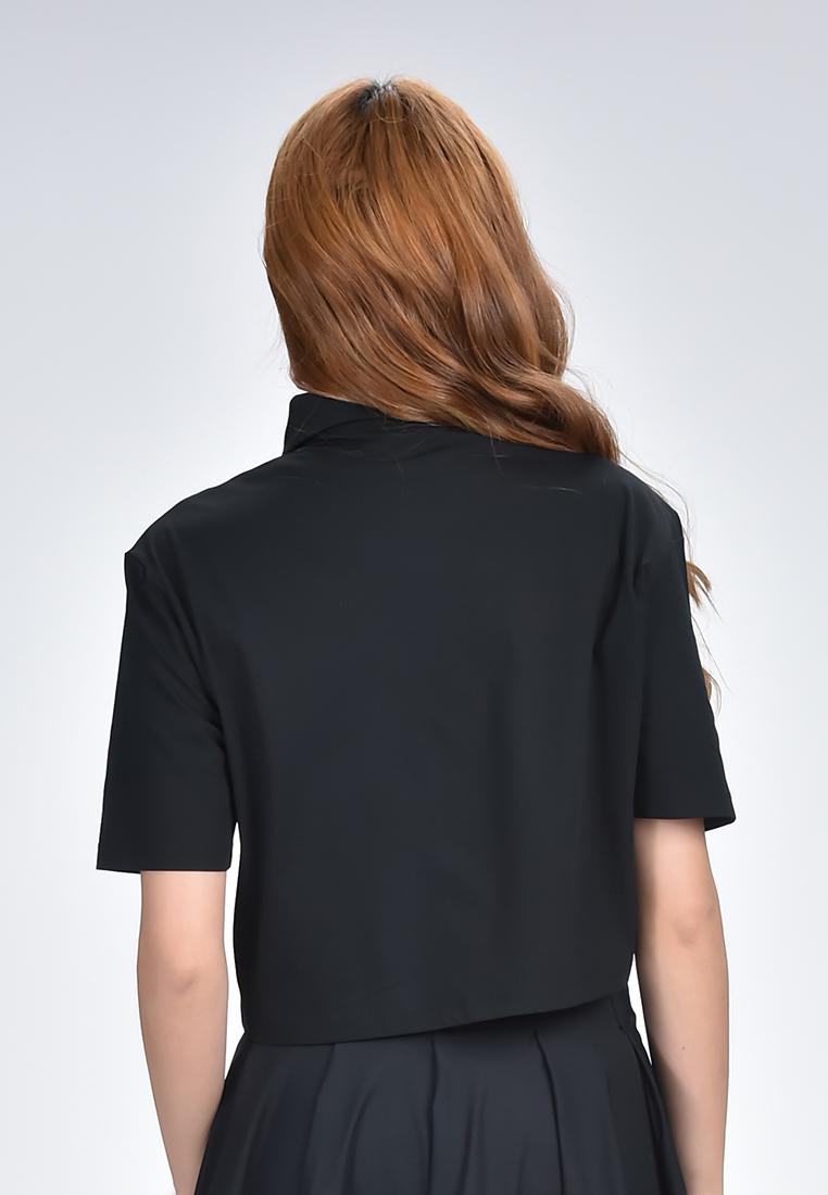 Women's Active Quick Dry High Stretch Cropped Oversized Golf Shirt