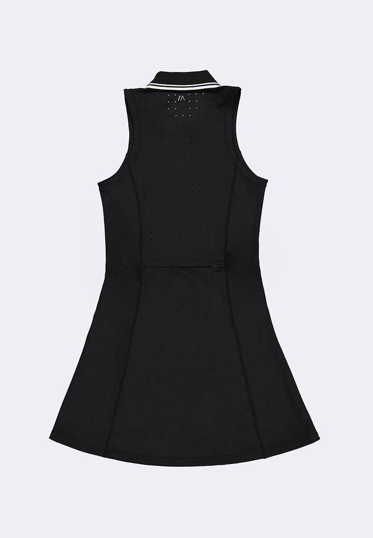 Women's Active Quick Dry Tennis Dress With Collar With Separate Inner Shorts