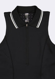 Women's Active Quick Dry Tennis Dress With Collar With Separate Inner Shorts