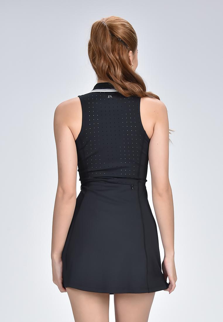 Women's Active Quick Dry Tennis Dress With Collar With Separate Inner Shorts