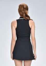 Women's Active Quick Dry Tennis Dress With Collar With Separate Inner Shorts