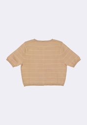 Women's Striped Flat Knit Top