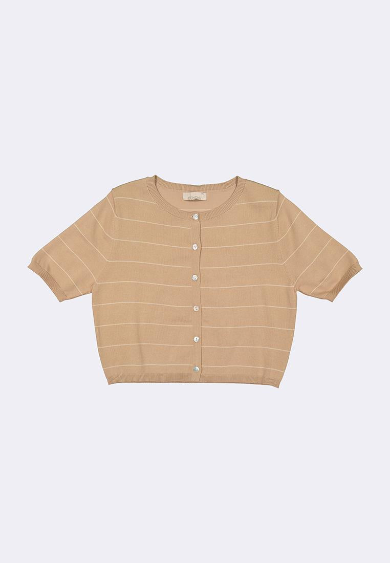 Women's Striped Flat Knit Top