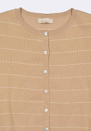 Women's Striped Flat Knit Top