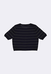 Women's Striped Flat Knit Top