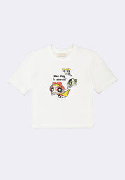 Bench x The Powerpuff Girls Women's Round Neck Graphic T-Shirt