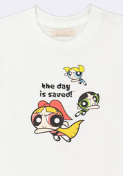 Bench x The Powerpuff Girls Women's Round Neck Graphic T-Shirt