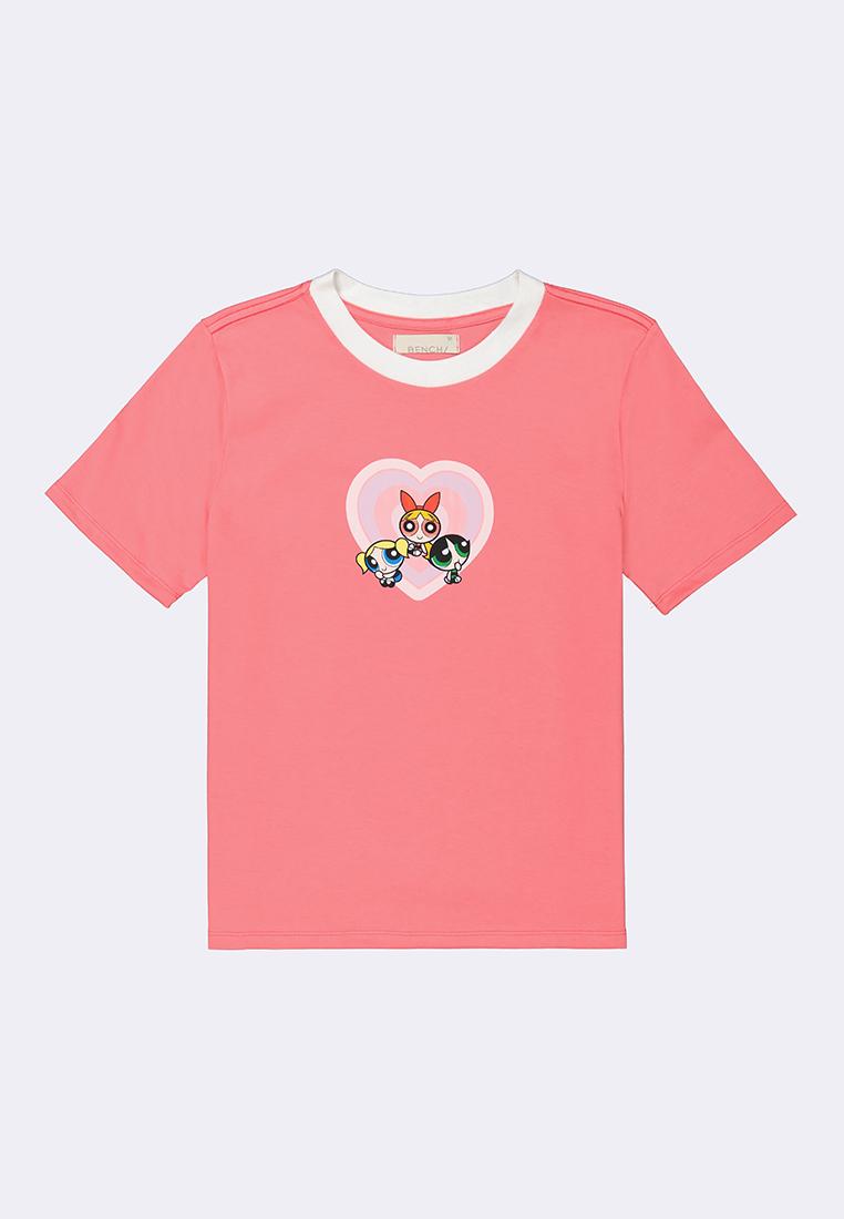 Bench x The Powerpuff Girls Women's Round Neck Graphic T-Shirt