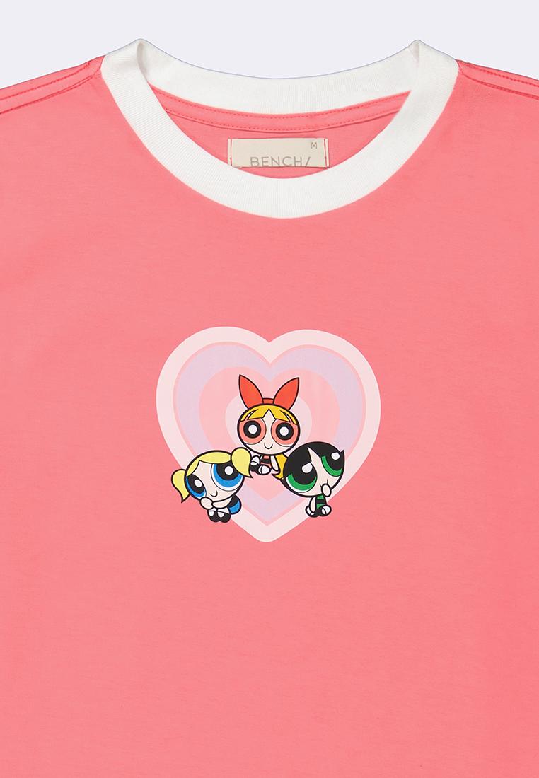 Bench x The Powerpuff Girls Women's Round Neck Graphic T-Shirt