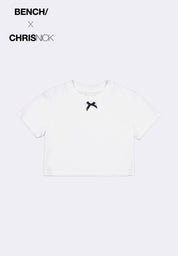 Bench x Chris Nick Women's Short Sleeve T-Shirt With Ribbon
