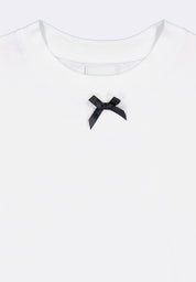 Bench x Chris Nick Women's Short Sleeve T-Shirt With Ribbon