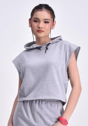 Women's Oversized Cropped Hoodie