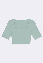 Women's Elbow Sleeve Cropped Top