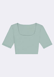 Women's Elbow Sleeve Cropped Top