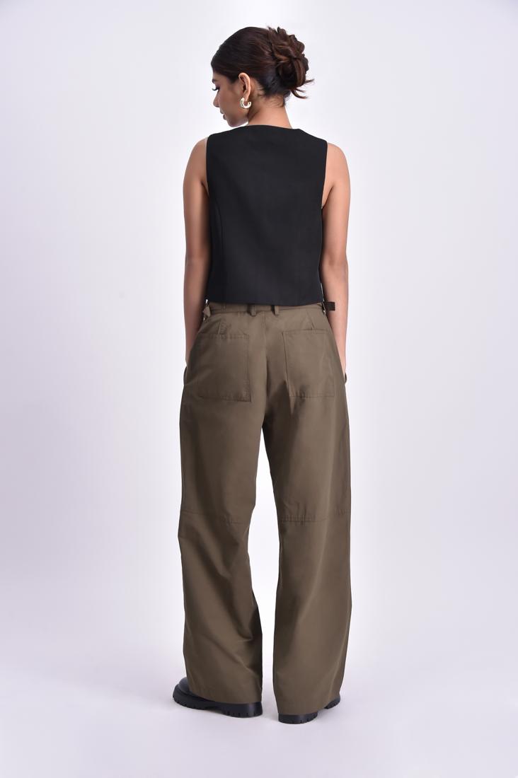 Women's High Waist Pleated Pants