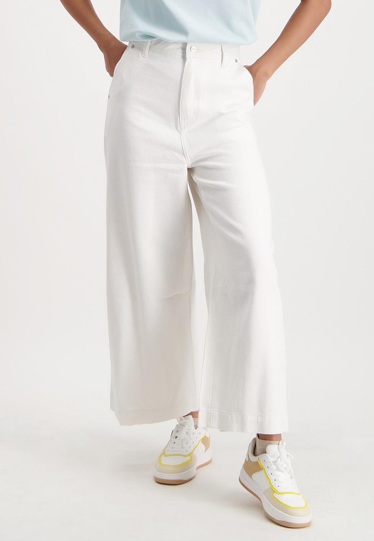 Women's Wide-Leg Denim Pants - Main Image