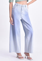 Women's High Waist Ombre Fade Jeans