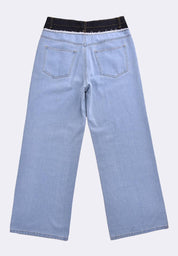 Women's Two Tone High Waist Pants
