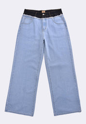 Women's Two Tone High Waist Pants