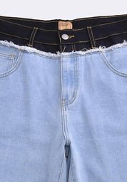 Women's Two Tone High Waist Pants
