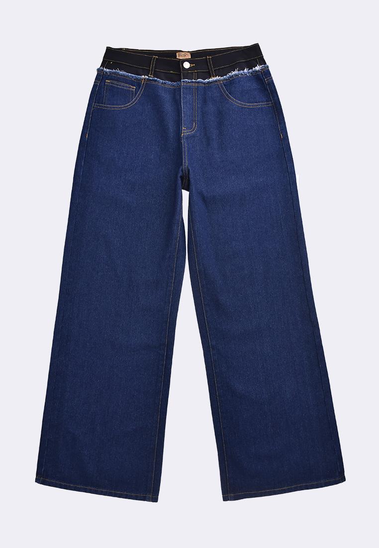 Women's Two Tone High Waist Pants