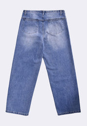 Women's Faded Denim Pants