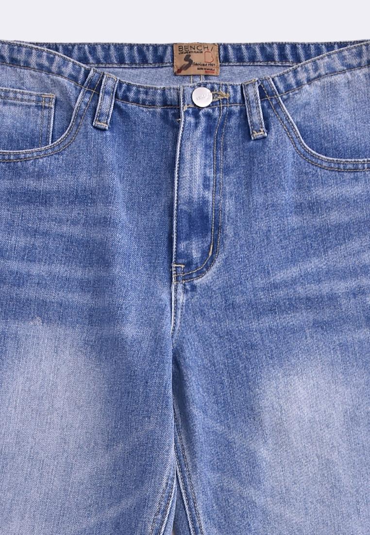 Women's Faded Denim Pants