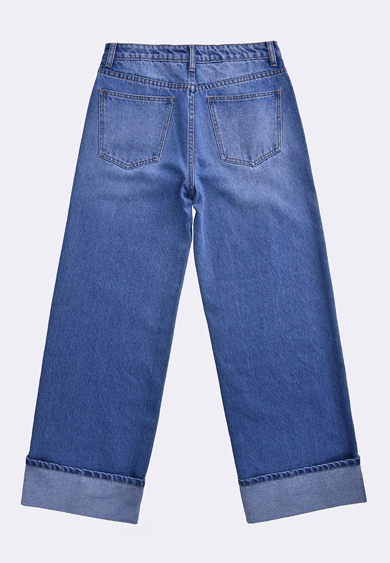 Bench x The Powerpuff Girls Women's Wide Leg Cuffed Denim Pants