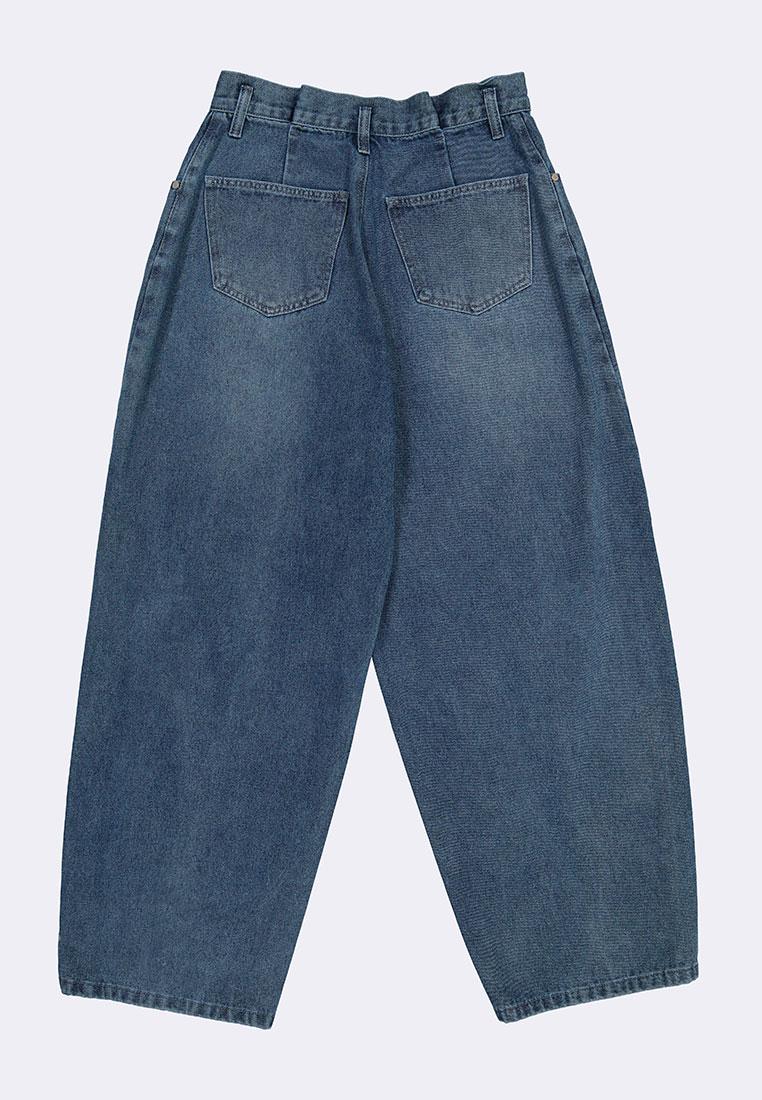 Women's Denim Wide Leg Barrel Pants