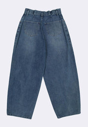 Women's Denim Wide Leg Barrel Pants