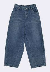 Women's Denim Wide Leg Barrel Pants