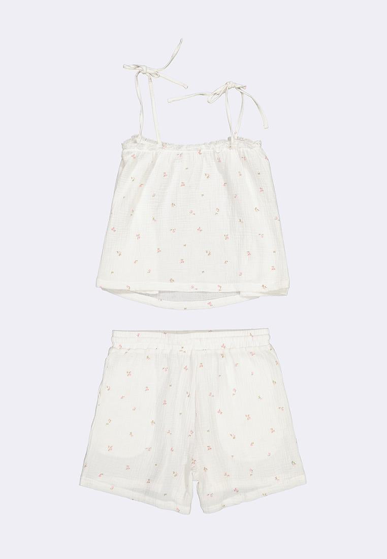 Women's Woven Summer Tank & Shorts Loungewear Set