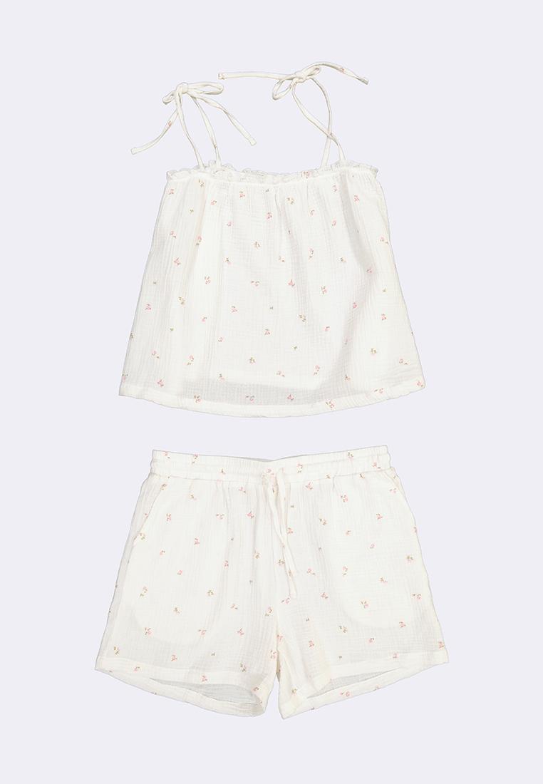 Women's Woven Summer Tank & Shorts Loungewear Set
