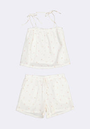 Women's Woven Summer Tank & Shorts Loungewear Set