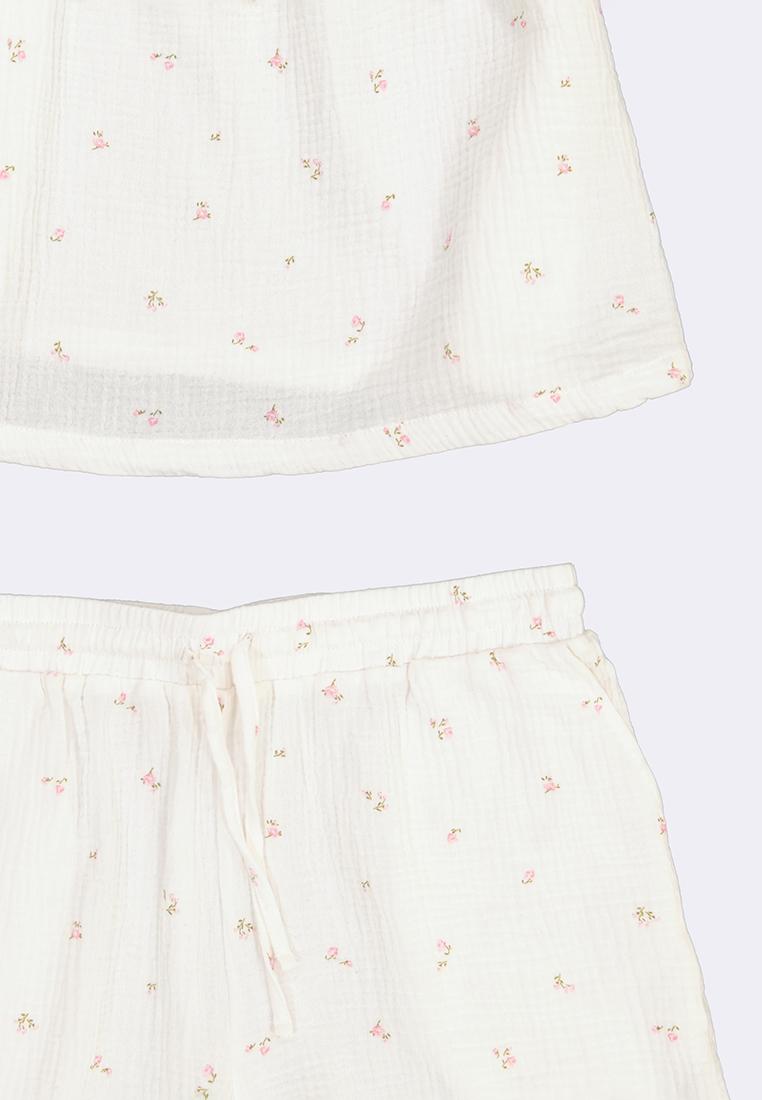 Women's Woven Summer Tank & Shorts Loungewear Set