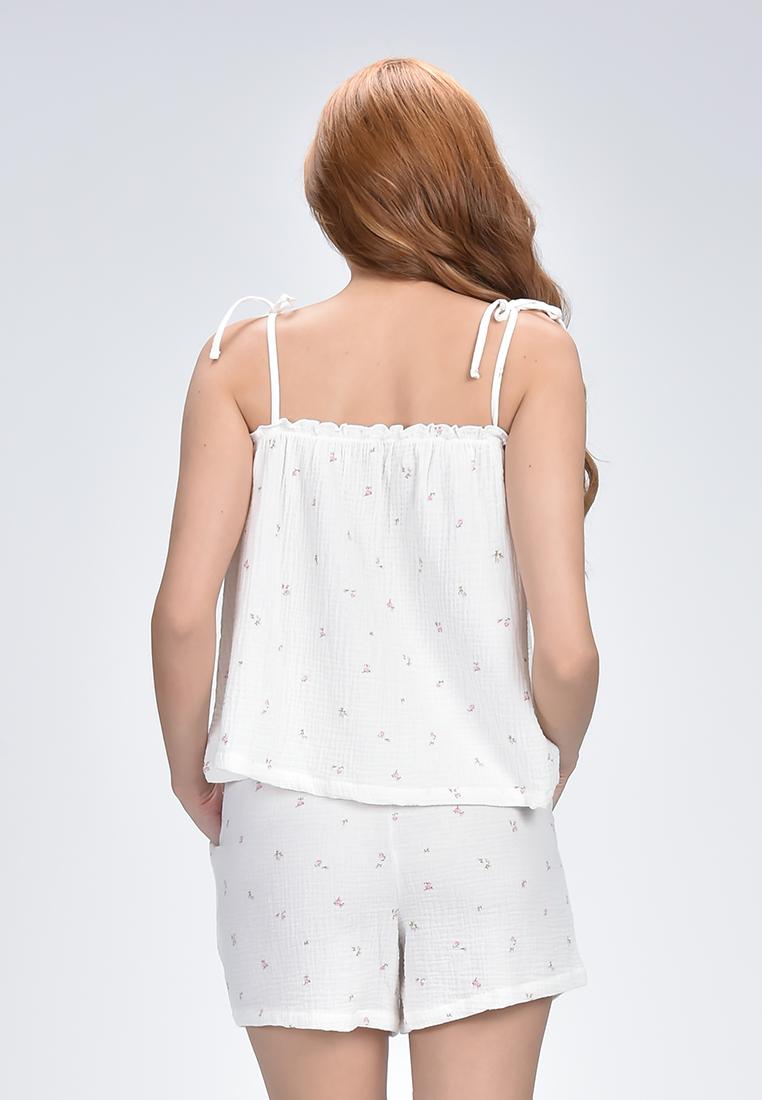 Women's Woven Summer Tank & Shorts Loungewear Set