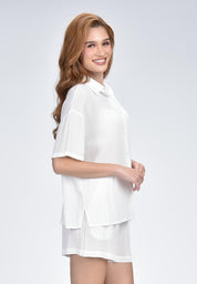 Women's Woven Loungewear Set